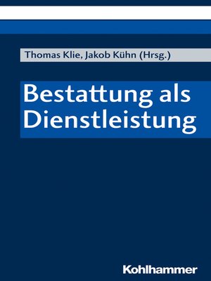 cover image of Bestattung als Dienstleistung